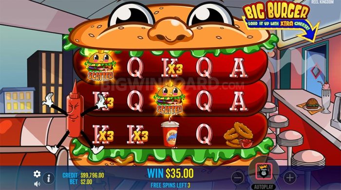 Slot Online Gacor Big Burger Load it up with Xtra Cheese: Pragmatic Play